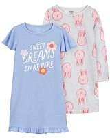 Kid 2-Pack Nightgowns