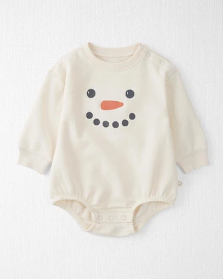 Baby Snowman Organic Cotton Bubble Bodysuit