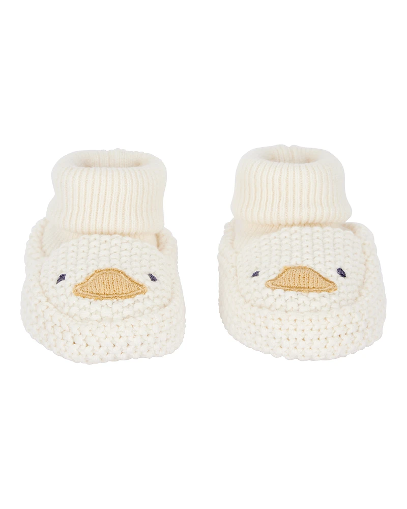 Baby Duck Crochet Booties