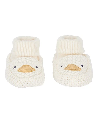 Baby Duck Crochet Booties