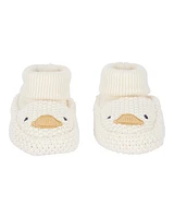 Baby Duck Crochet Booties