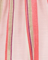 Kid Striped Flowy Pull-On Shorts