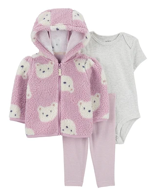 Baby 3-Piece Bear Little Jacket Set