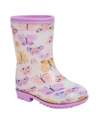 Toddler Butterfly Print Rain Boots