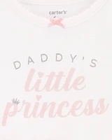 Baby 2-Piece Daddy's Princess Bodysuit & Tutu Pant Set