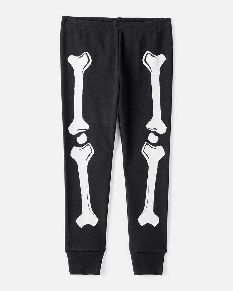 Baby 2-Piece Glow Skeleton Halloween 100% Snug Fit Cotton Pyjamas