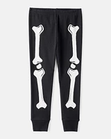 Baby 2-Piece Glow Skeleton Halloween 100% Snug Fit Cotton Pyjamas
