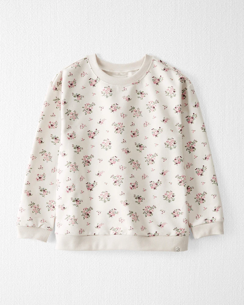 Kid Organic Cotton Pullover Wildberry Bouquet