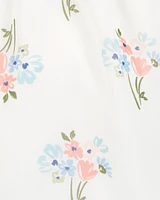 Baby Floral Dress - Ivory