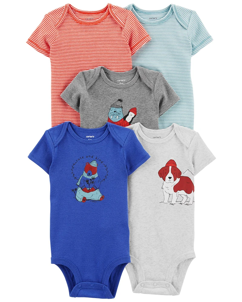 5-Pack Short-Sleeve Bodysuits