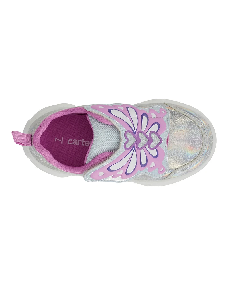 Toddler Butterfly Light-Up Sneakers