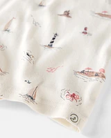 Kid Organic Cotton Pyjamas Coastal Print