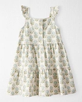 Toddler Organic Cotton Floral-Print Dress