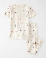 Toddler Organic Cotton Pyjamas Coastal Print