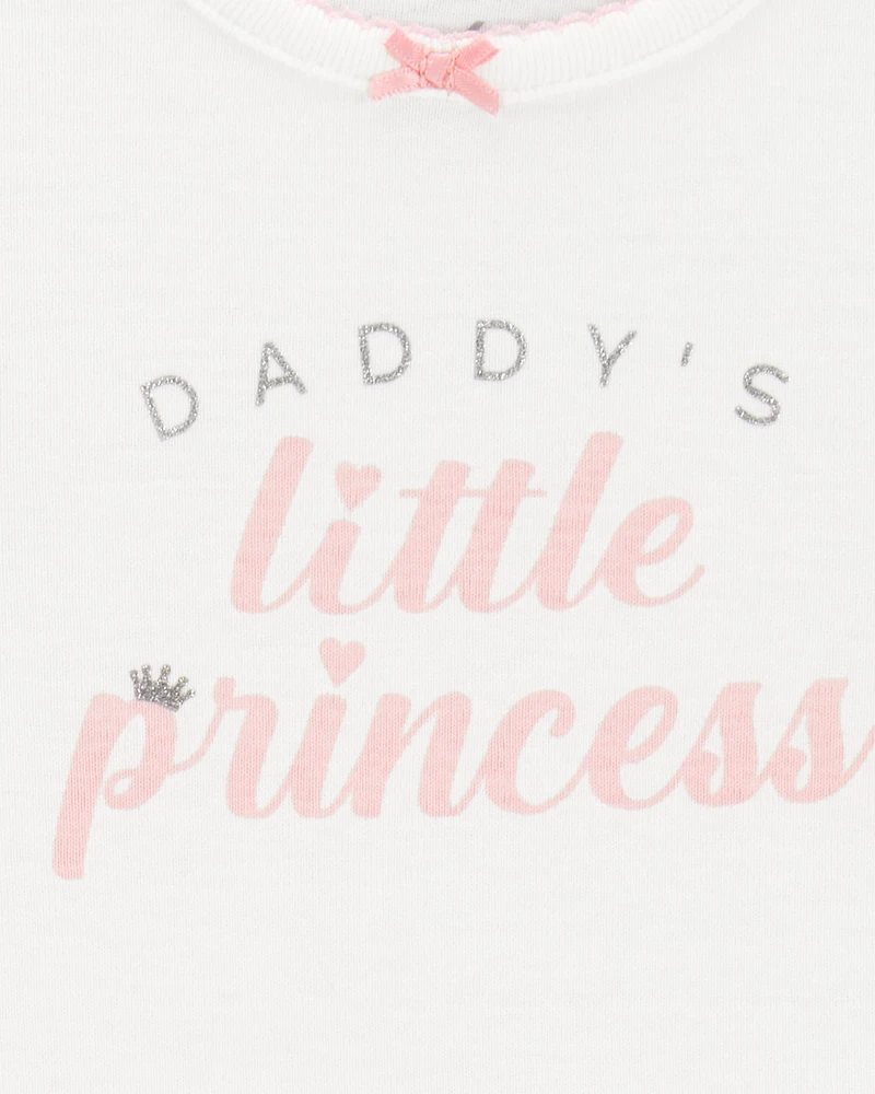 Baby 2-Piece Daddy's Princess Bodysuit & Tutu Pant Set - Pink