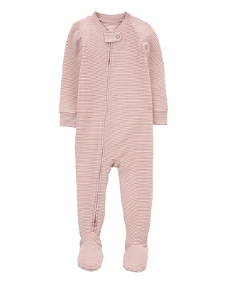 Baby 1-Piece Striped PurelySoft Footie Pyjamas