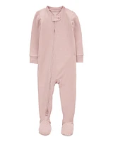 Baby 1-Piece Striped PurelySoft Footie Pyjamas
