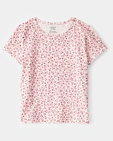 Kid 2-Piece Floral Tee & Jumpsuit Set