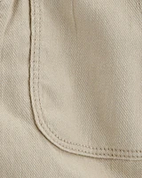 Baby Cotton Blend Shorts - Khaki