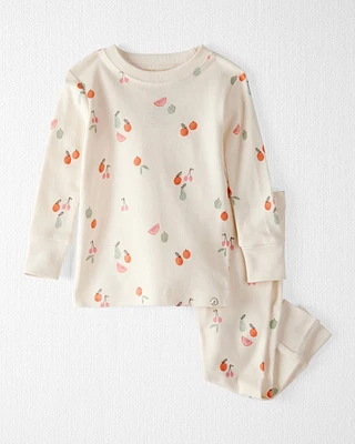 Baby Fruit Print Organic Cotton 2-Piece Pyjamas