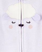 Lamb 2-Way Zipper Cotton Sleeper