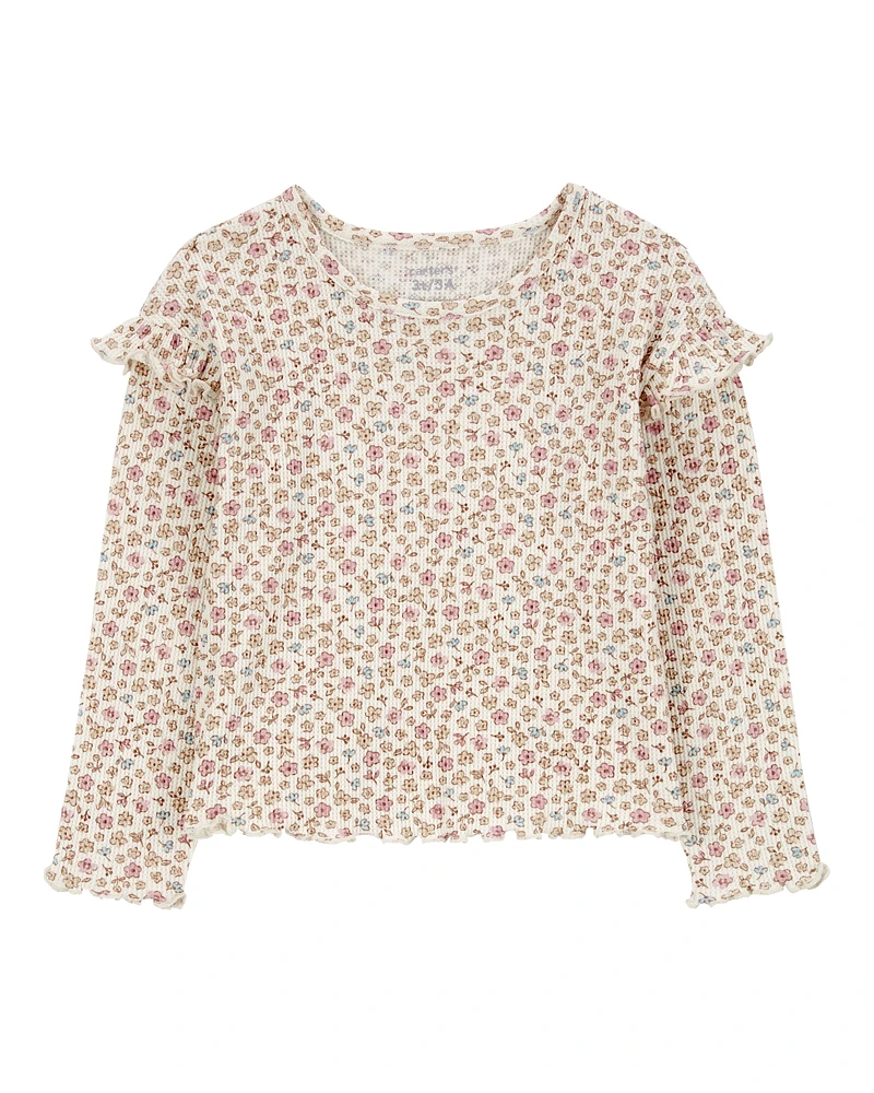 Toddler Floral Thermal Tee