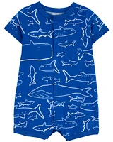 Whale Snap-Up Romper