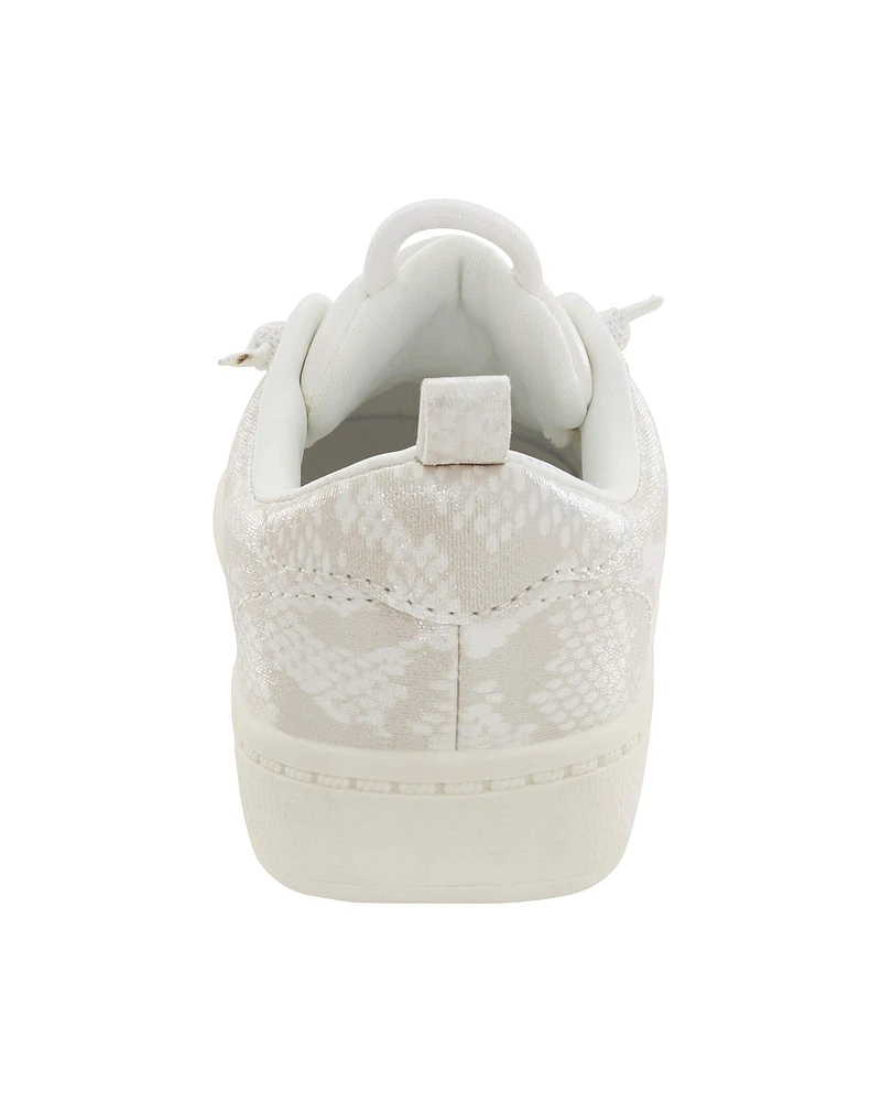 Toddler Snakeskin Pull On Sneakers