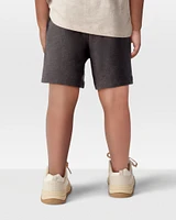 Toddler Pull-On Cotton-Blend Shorts - Black