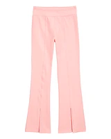 Kid Split Hem High-Rise Pants - Pink