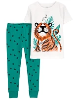 2-Piece Tiger 100% Snug Fit Cotton Pyjamas