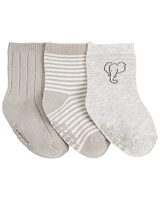 Baby 3-Pack Elephant Socks