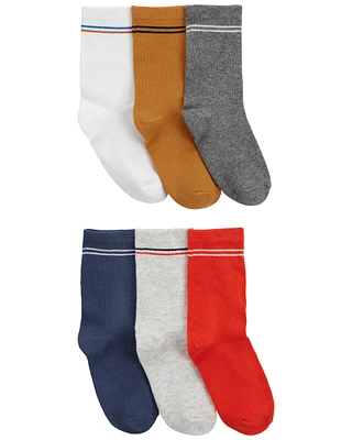 Enfant 6 paires de chaussettes mi-mollet