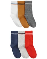 Enfant 6 paires de chaussettes mi-mollet