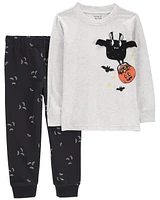 Toddler 2-Piece Halloween Bat Tee & Jogger Set