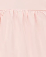 Baby Girl 2-Piece Gingham Bodysuit & Short Set - Orange