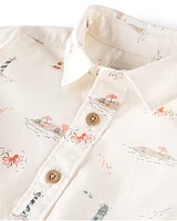 Baby 2-Piece Coastal Print Set Made with Organic Cotton