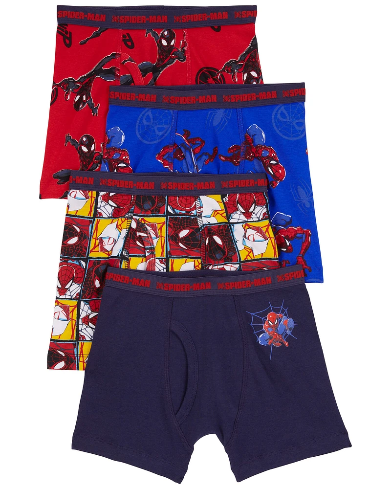 4-Pack Spider-Man Boxer Briefs Underwear