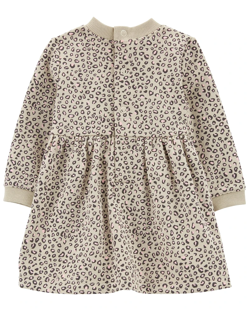 Baby Cheetah Print Fleece Dress