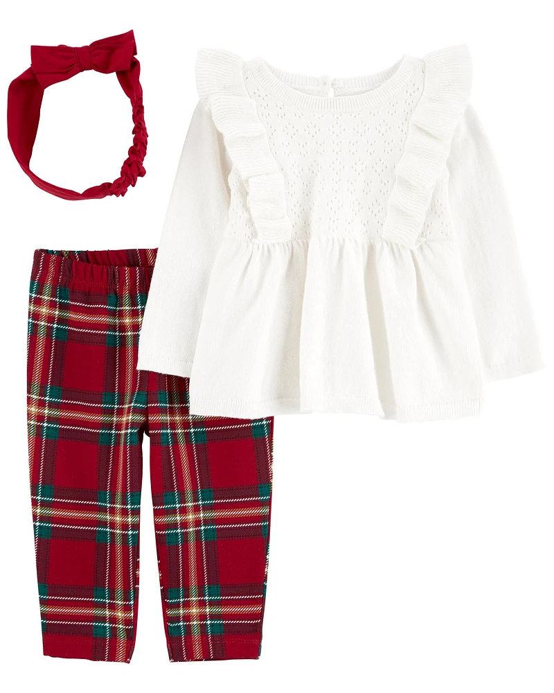 3-Piece Holiday Outfit Set