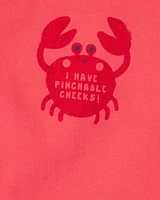 Baby Pinchable Cheeks Crab Bodysuit