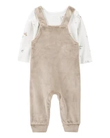 Baby 2-Piece Bear Long-Sleeve Tee & Coverall Set