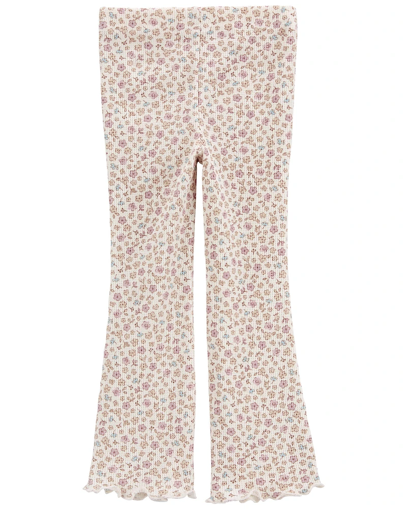 Baby Floral Pull-On Flare Pants