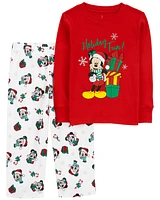 Toddler 2-Piece Christmas Mickey Cotton Pajamas