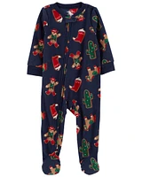 1-Piece Gingerbread Fleece Footie Pyjamas