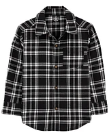 Baby Plaid Twill Button-Down Shirt