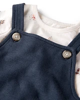 Baby 2-Piece Organic Cotton Shortall Set
