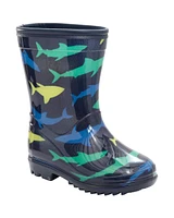 Toddler Shark Print Rain Boots