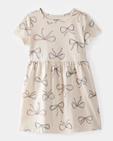 Toddler Bow Print Dress