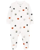 Baby Halloween 2-Way Zip Cotton Sleep & Play